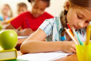 Des écoliers lors de la rentrée scolaire