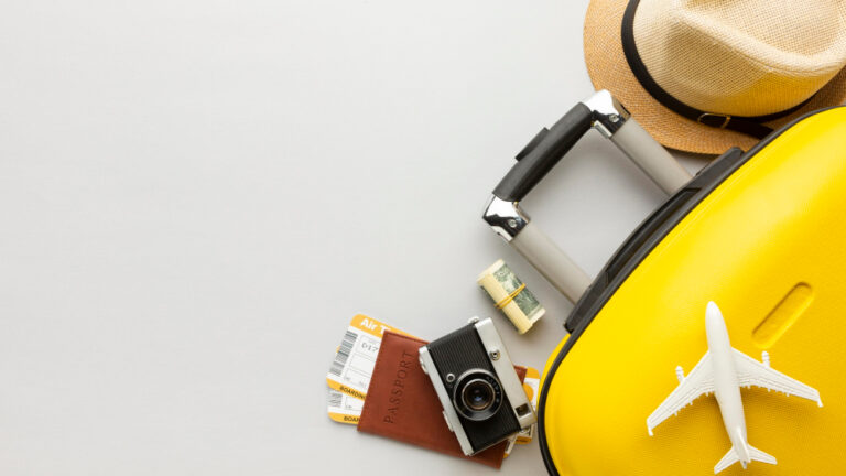 Valise avec passeport